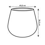 pure cone 45cm zwart